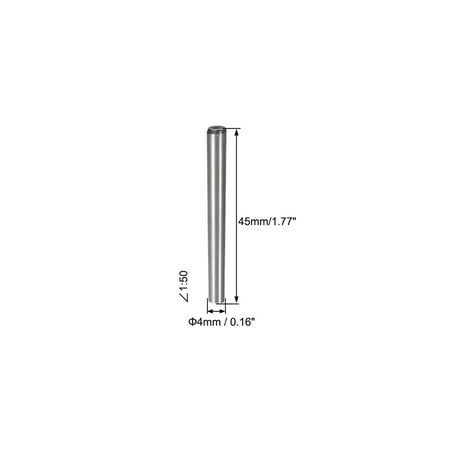 Carbon Steel GB117 45mm Length 4mm 4.9mm Small End Diameter 1:50 Taper Pin 20Pcs Carbon Steel GB117 45mm Length 4mm 4.9mm Small End Diameter 1:50 Taper Pin 20Pcs